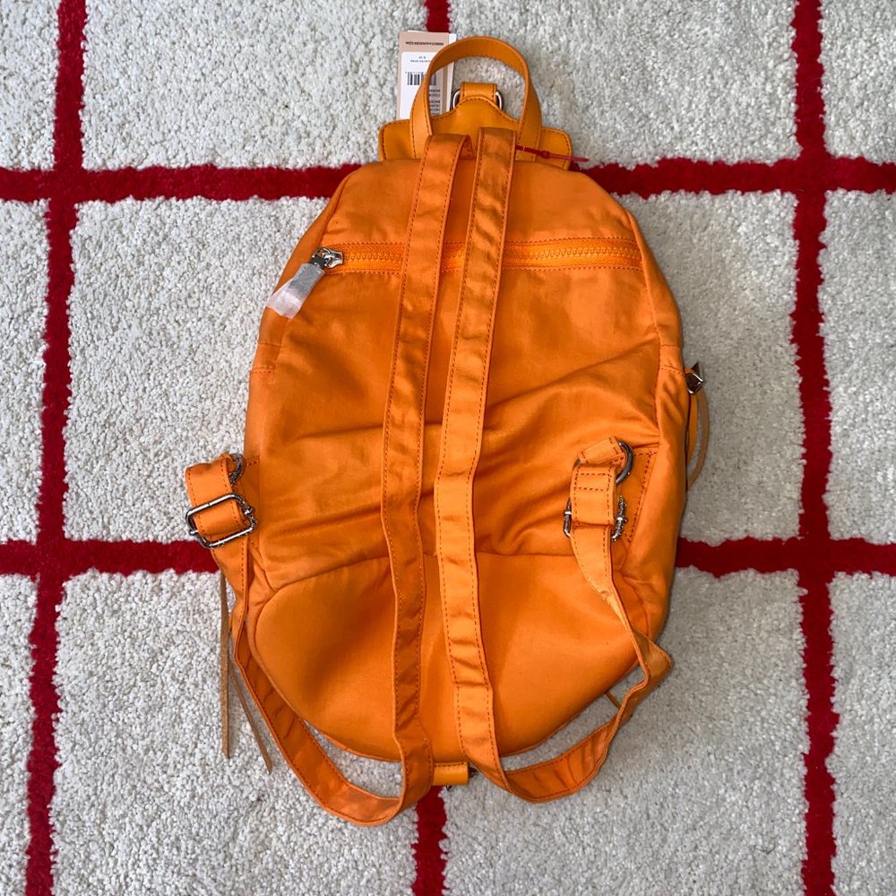Rebecca Minkoff Julian Nylon Backpack Orange - Picture 3 of 6